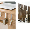 Stainless Steel Over-the-Door Hooks for Kitchen and Bathroom Storage