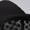 Lace Butterfly Snapback Cap with Rhinestone Accents