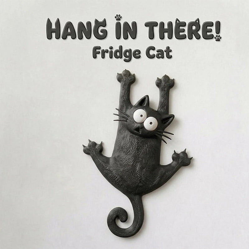 Aimant de réfrigérateur Chat Courage