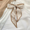 Floral Print Silk Hair Scarf for Women – Long Ribbon Headband