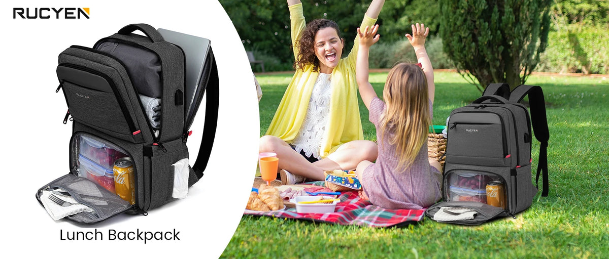 Insulated Lunch Cooler Backpack with Water-Resistant Design