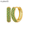 Minimalist CZ Huggie Hoop Earrings