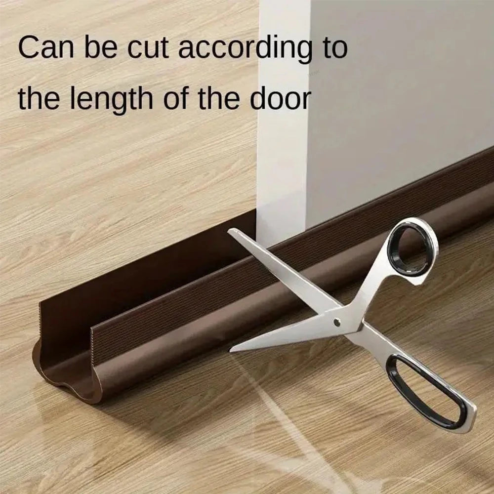 Flexible Door Draft Stopper with Soundproofing Seal