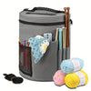 Spacious Crochet Tote Bag with Yarn Storage and Pockets