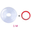 A clear silicone corner guard and a red silicone ring are shown with a plus sign and the text 1M.