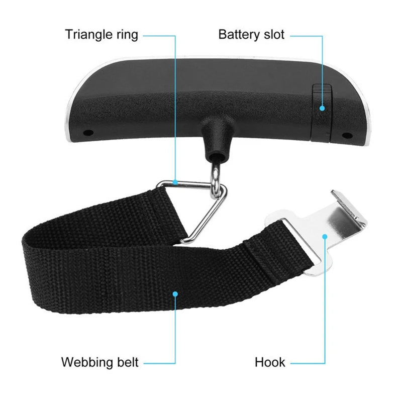 Portable Digital Luggage Scale with LCD Display