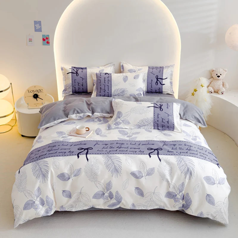 Brushed Polyester Duvet Cover with Matching Pillowcases