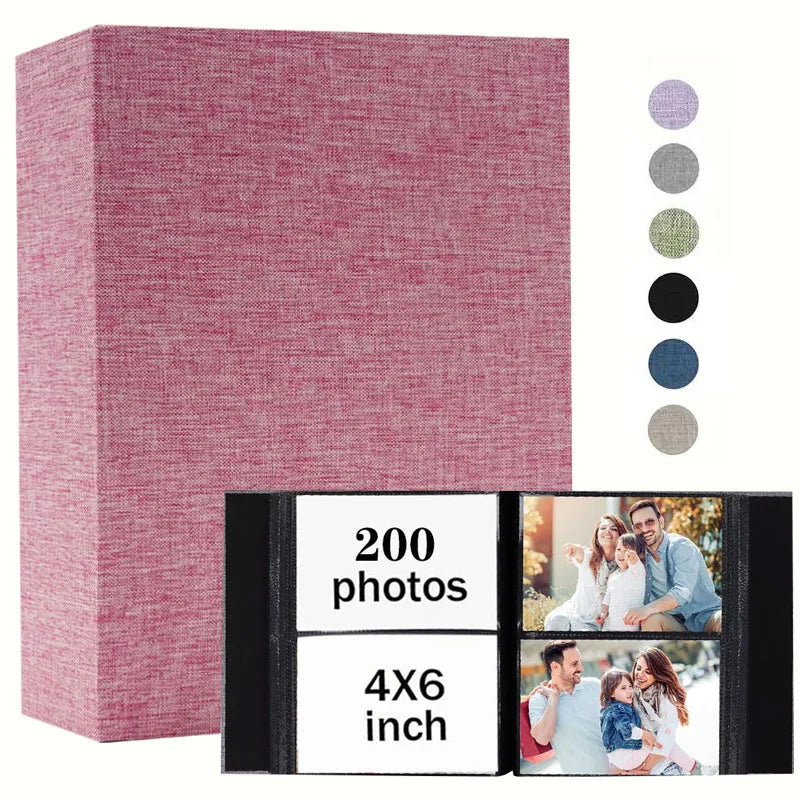 Linen Photo Album with 4x6 Sleeves