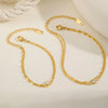Layered Gold-Plated Stainless Steel Anklet