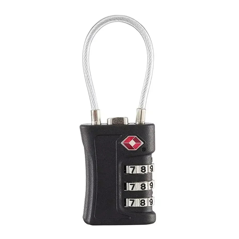 TSA-Approved 3-Digit Combination Travel Lock - Durable Zinc Alloy Luggage Lock