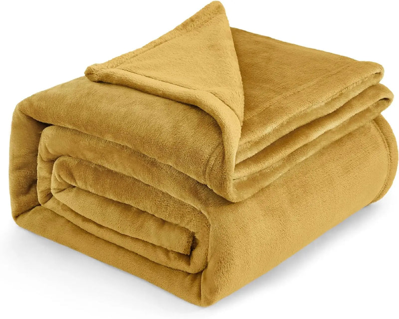 Black Microfiber Fleece Blanket