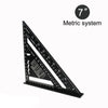 7-Inch Aluminum Alloy Speed Square for Carpentry & Woodworking