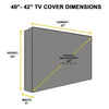 Outdoor Wall-Mounted TV Cover - Waterproof & Dustproof Protector