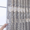 Double Layer Sheer and Blackout Curtain with Elegant Embroidery