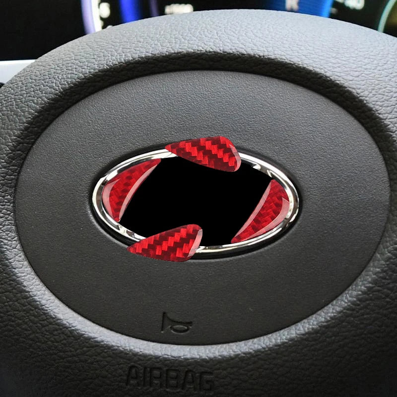 Carbon Fiber Steering Wheel Trim for Hyundai Models