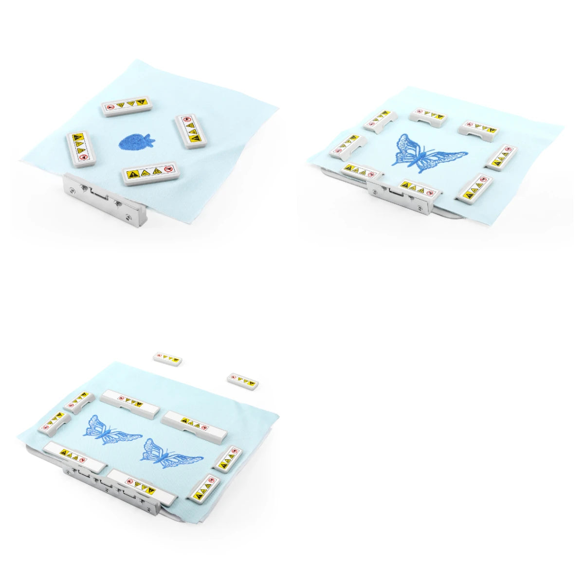 3-Piece Magnetic Embroidery Hoop Set for Brother & Baby Lock Machines