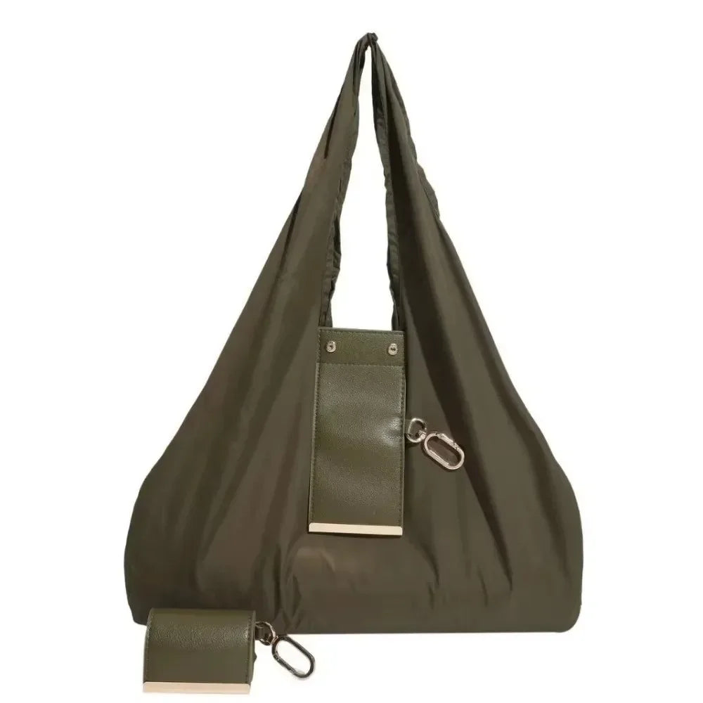 Compact Keychain Tote Bag – Foldable & Reusable Shopping Bag