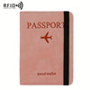 Vintage PU Travel Passport Holder with RFID Protection
