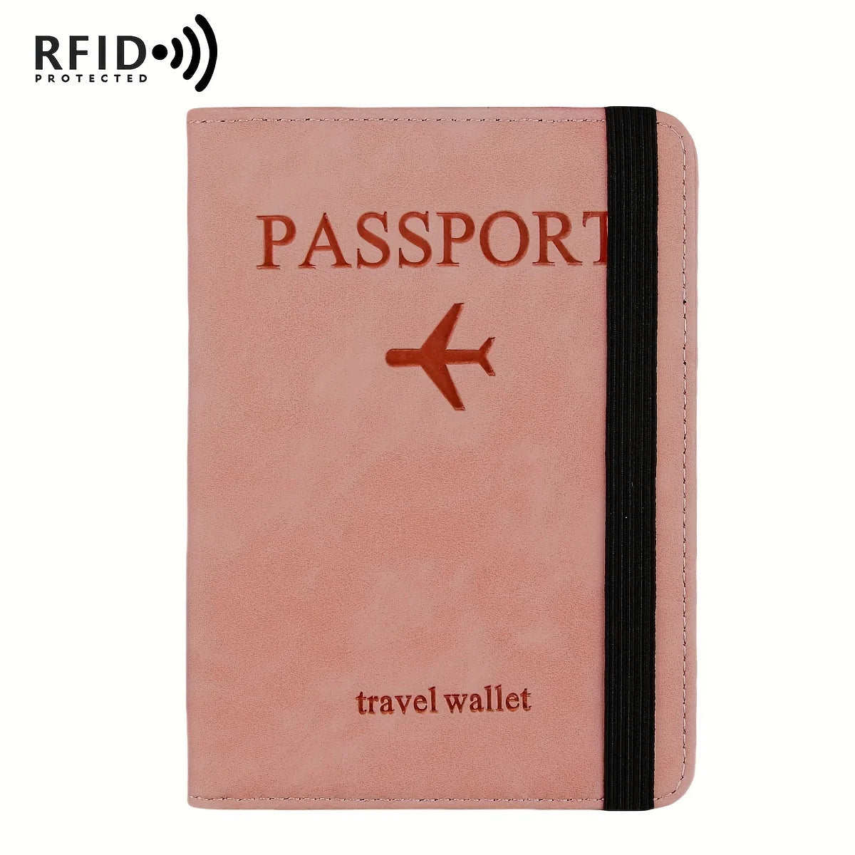 Vintage PU Travel Passport Holder with RFID Protection