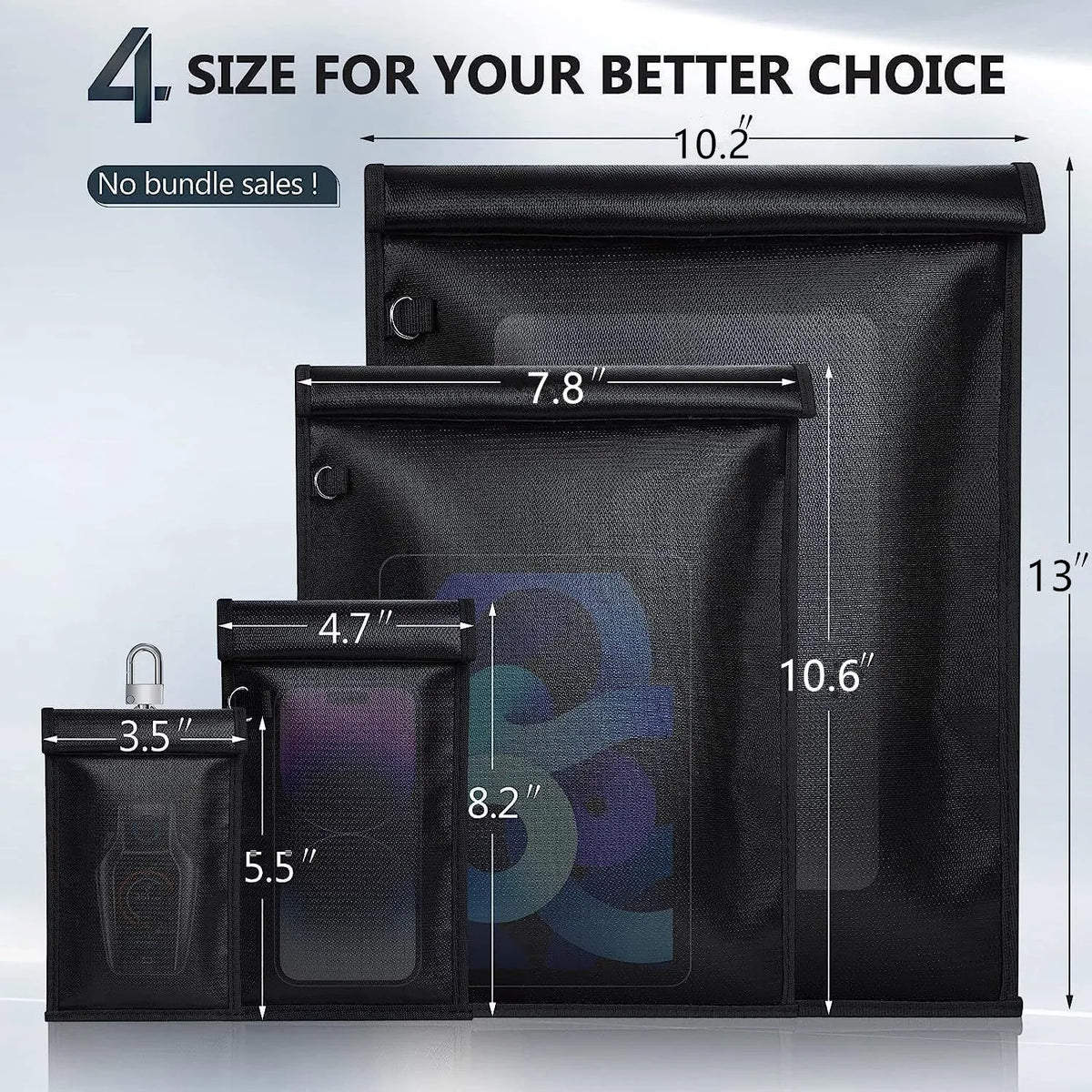 RFID Blocking Faraday Pouch for Car Keys and Cards
