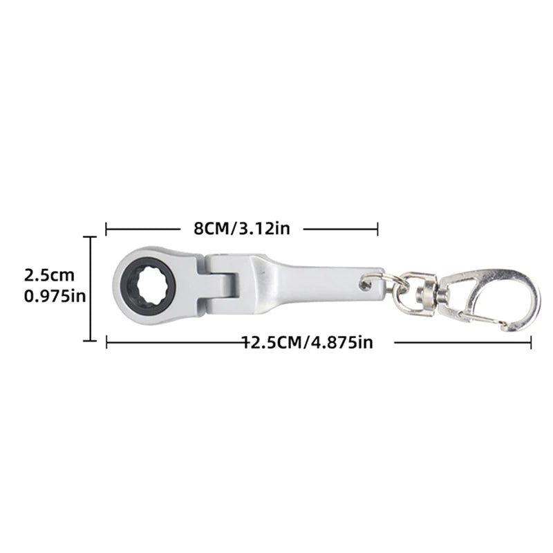 Mini Ratchet Wrench Keychain