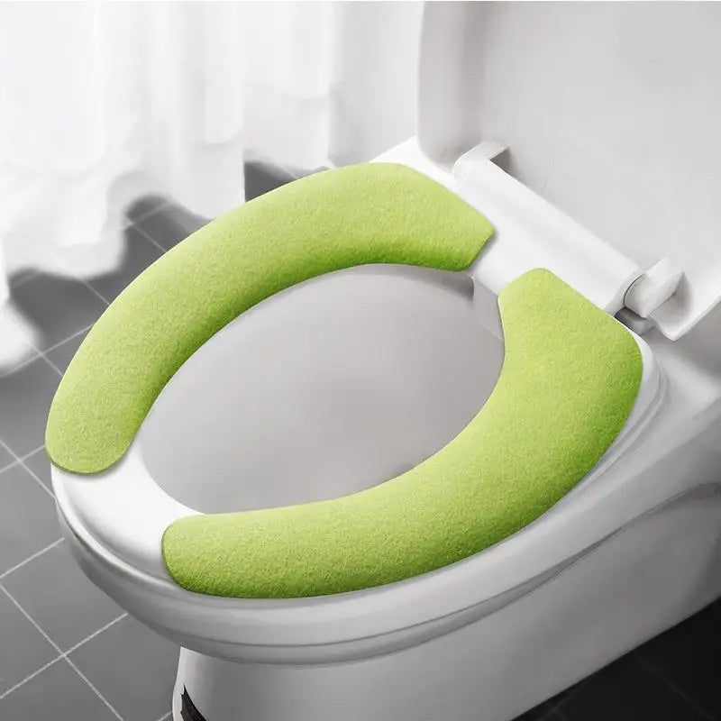 Plush Non-Slip Toilet Seat Cover Set – Washable & Eco-Friendly