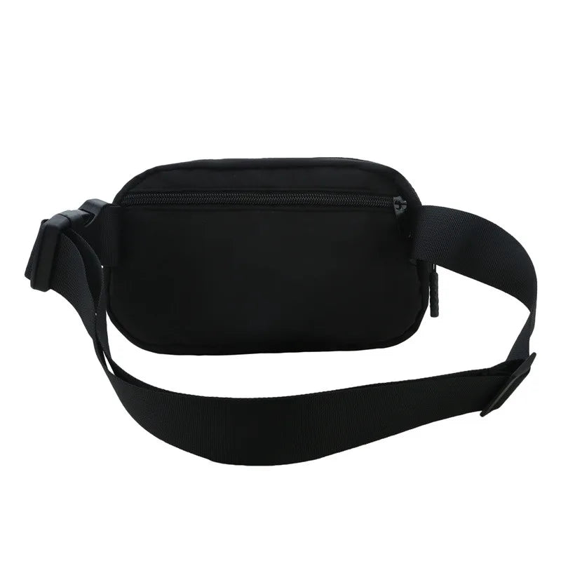 Versatile Nylon Waist Pack with Zippered Pockets