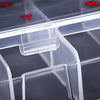 Clear Nail Tip Storage Box with Compartments