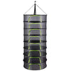 Multi-Layer Hanging Herb Drying Rack with Zippered Mesh Nets