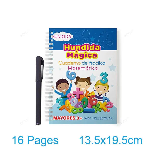 Reusable Grooved Handwriting Practice Book for Kids