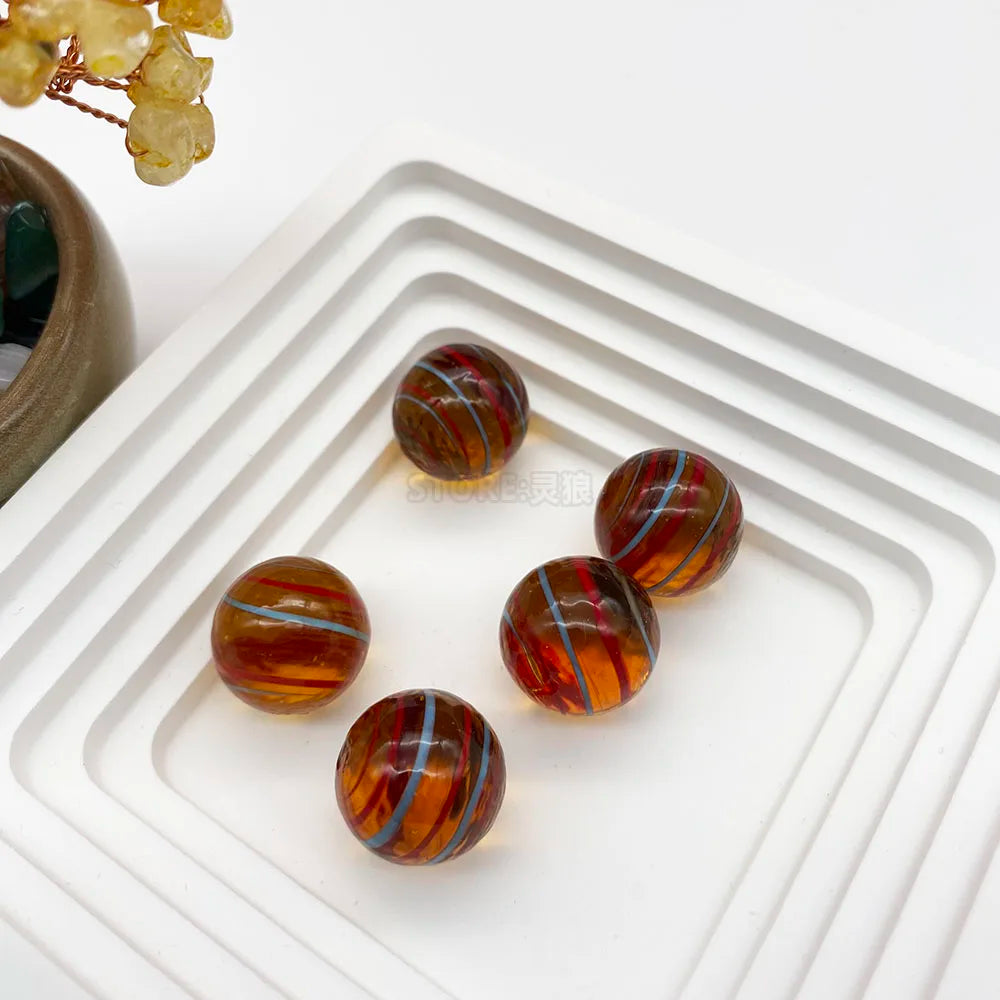 Handcrafted Glass Marbles Set for Games, Décor & Collecting