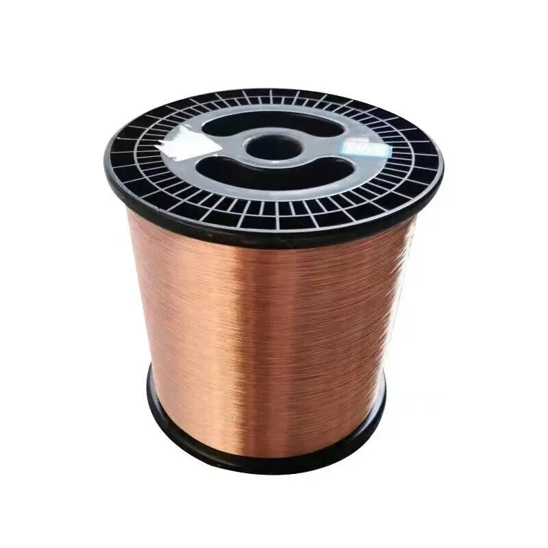 A spool of bare copper wire with multiple diameters available.