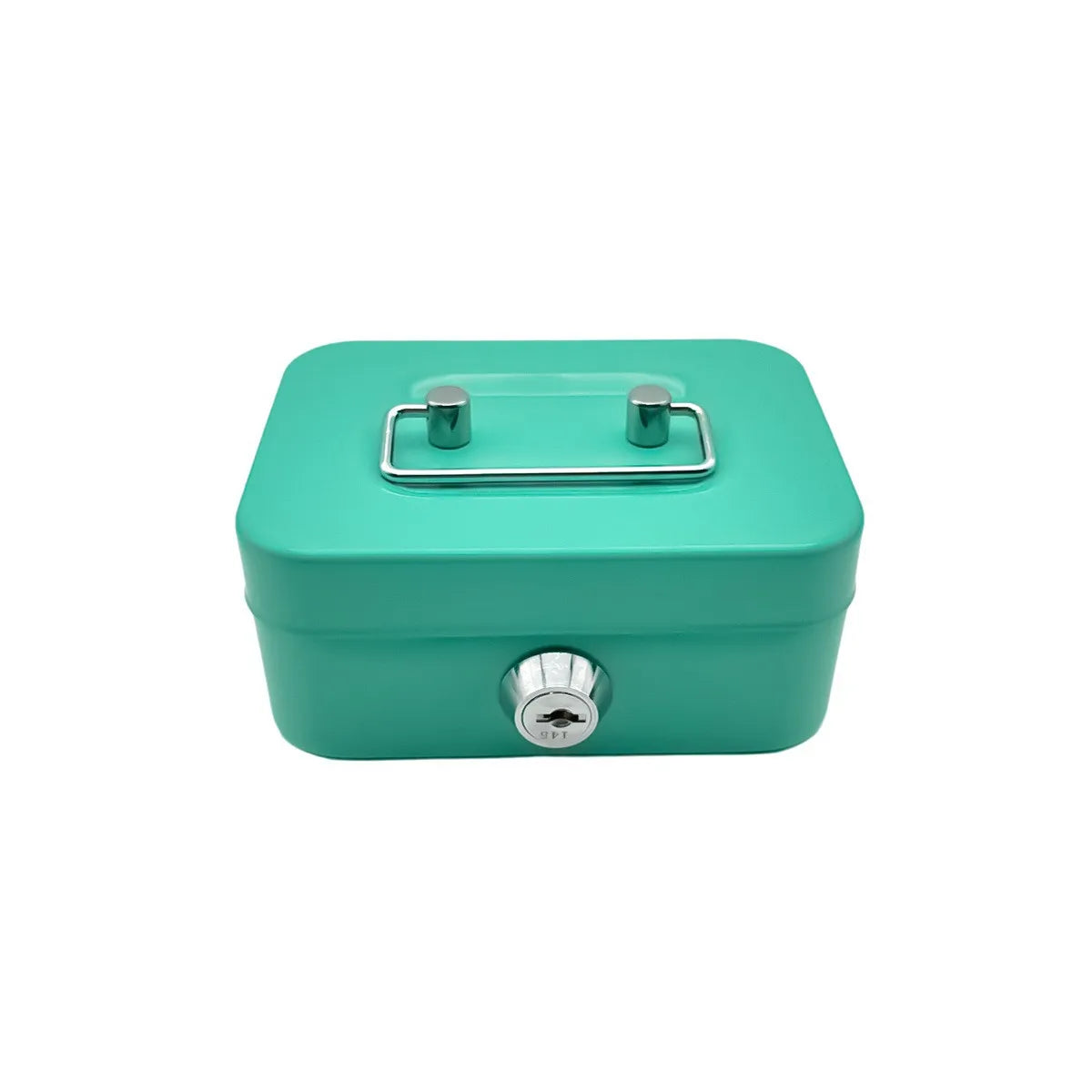 Lockable Piggy Bank with Key – Compact Coin & Key Storage Box