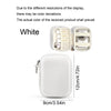 Portable Leather Cable Organizer Travel Pouch