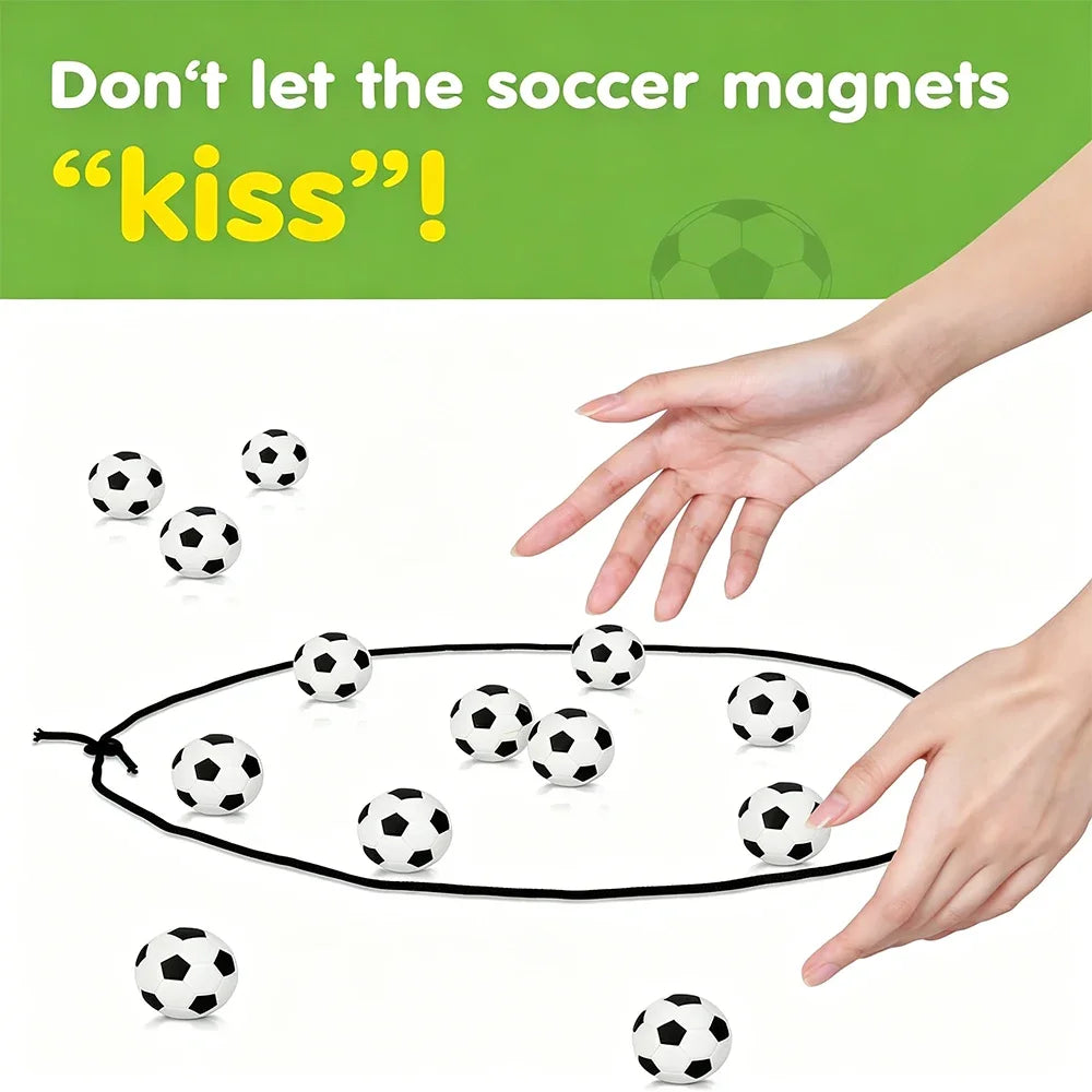 Magnetic Football Game Set with 20 Balls – Portable Strategy Board Game for Kids & Adults