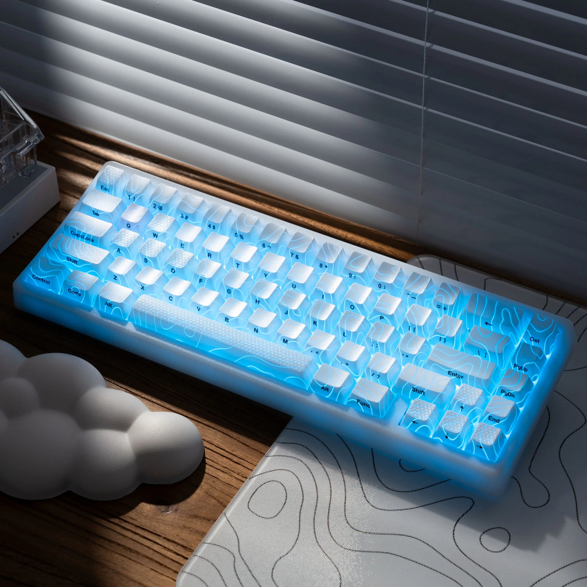 JadeStone 67-Key Wireless Mechanical Keyboard with IMD-Tech Keycaps
