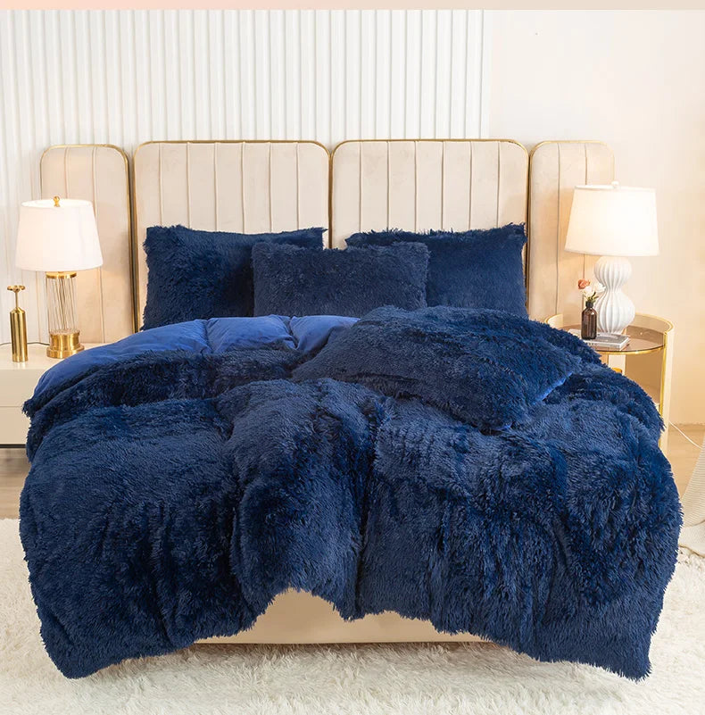 Plush 3-Piece Duvet Cover Set – Ultra-Soft Cozy Bedding