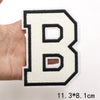 Large White Letter Patch for DIY Clothing Customization