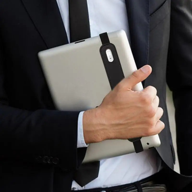 Leather Stylus Pen Sleeve with Elastic Band