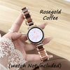 Colorful Resin & Metal Watch Band Strap