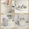 10L Foldable Camping Bucket with Sturdy Silicone Handle