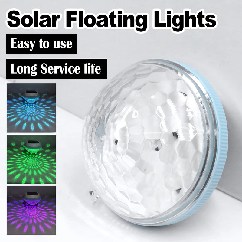 Solar-Powered Floating Pool Light