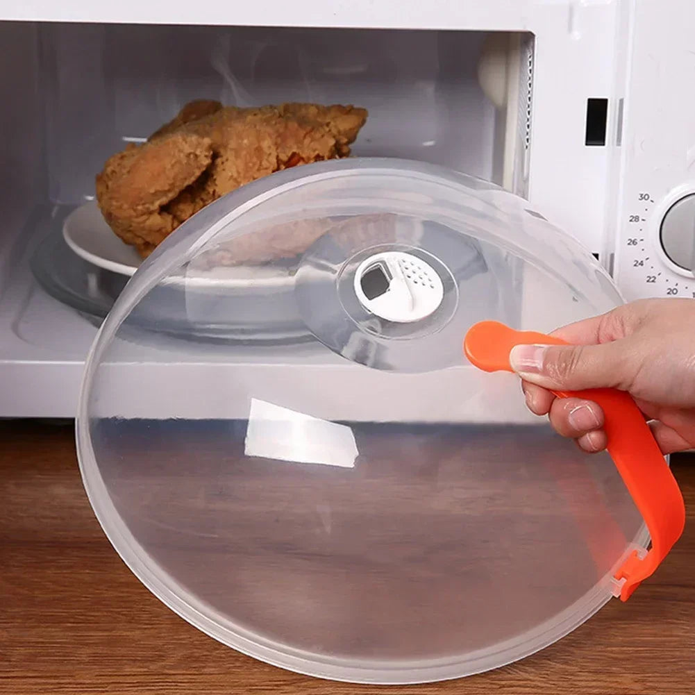 Microwave Splatter Guard with Steam Vent and Handle