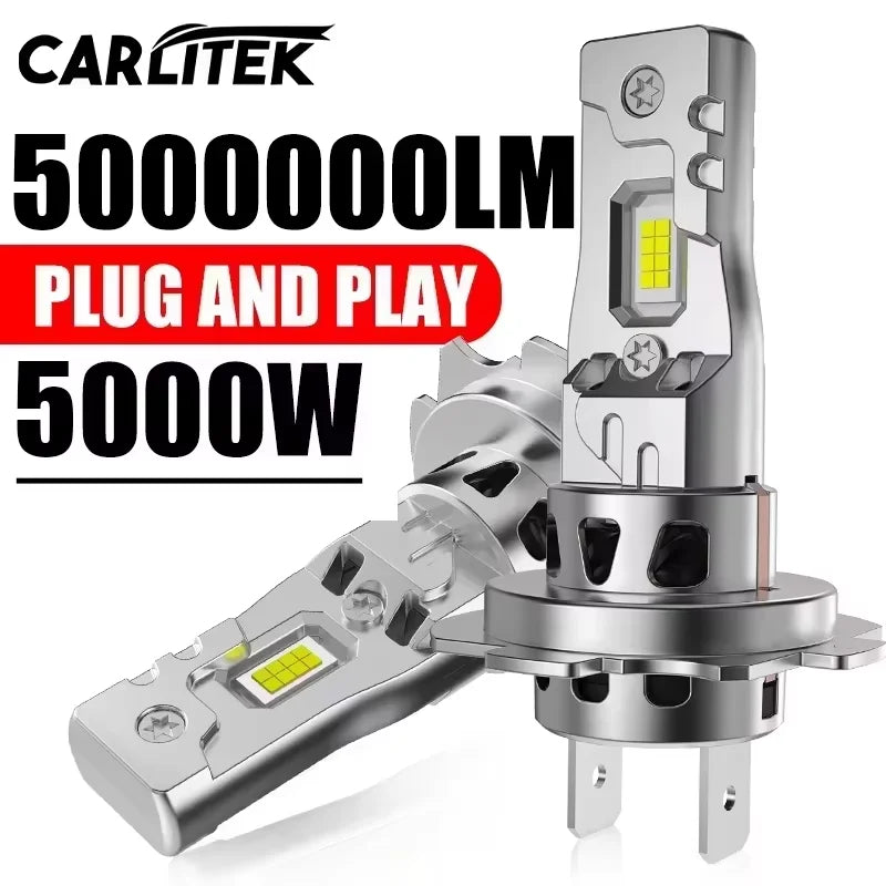 H7 LED Headlight Bulbs with Advanced Cooling (2-Pack)