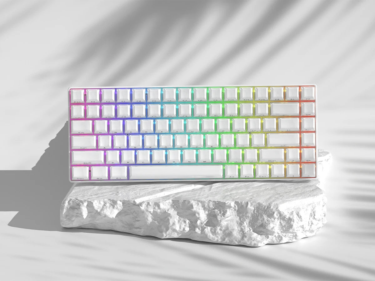 Crystal Clear Jelly Keycaps with Side-Printed Legends for Mechanical Keyboards