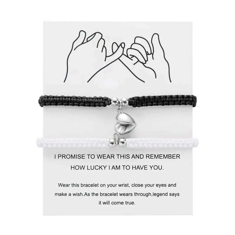 Magnetic Heart Couple Bracelets