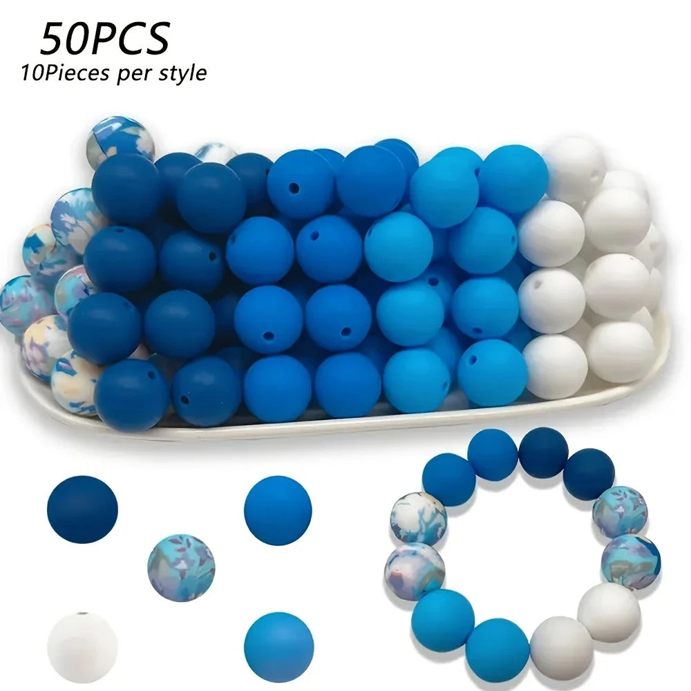 Soft Silicone Floral Beads for Jewelry Making