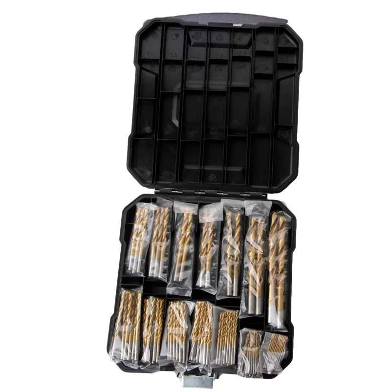 Titanium-Coated Hex Shank Drill Bit Set