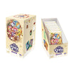 A box of My Little Pony Friendship Eternal Radiant Moon Gilded Card Pack featuring colorful cards and artwork.