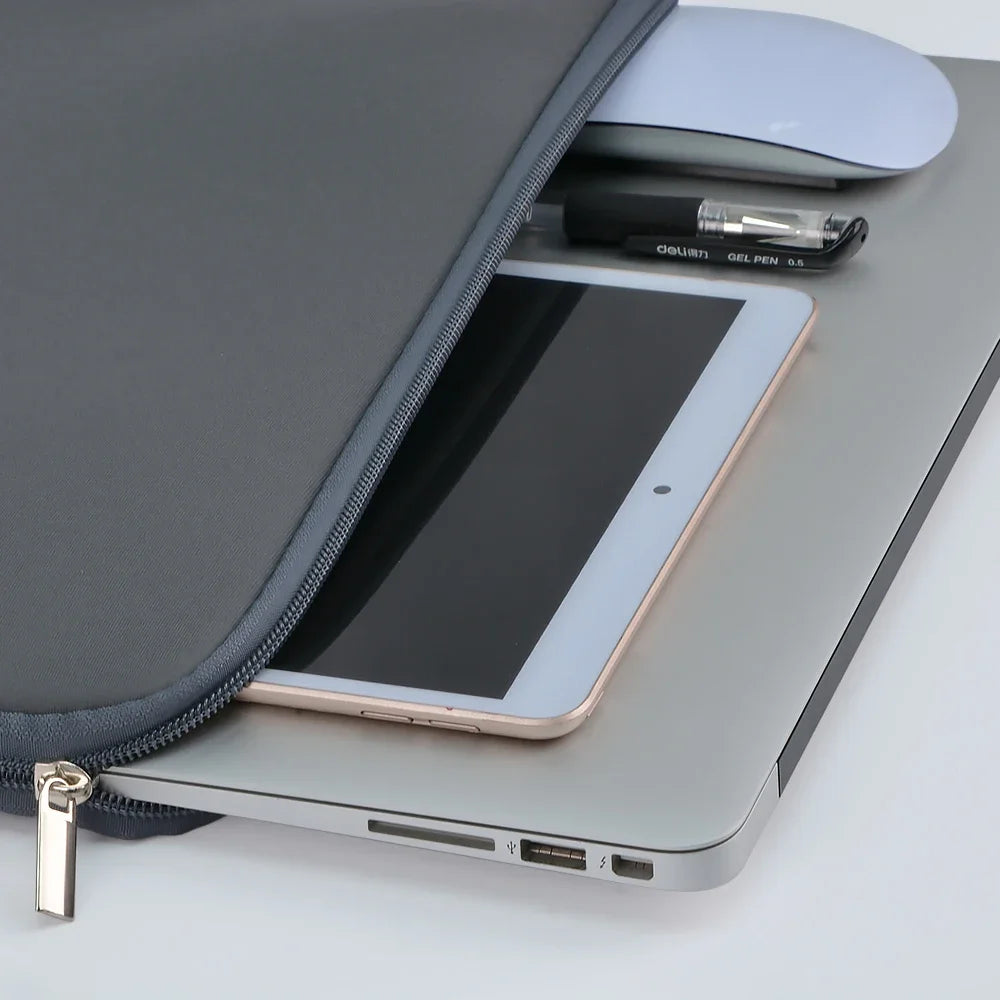 Soft Cotton Laptop Sleeve with Padded Interior